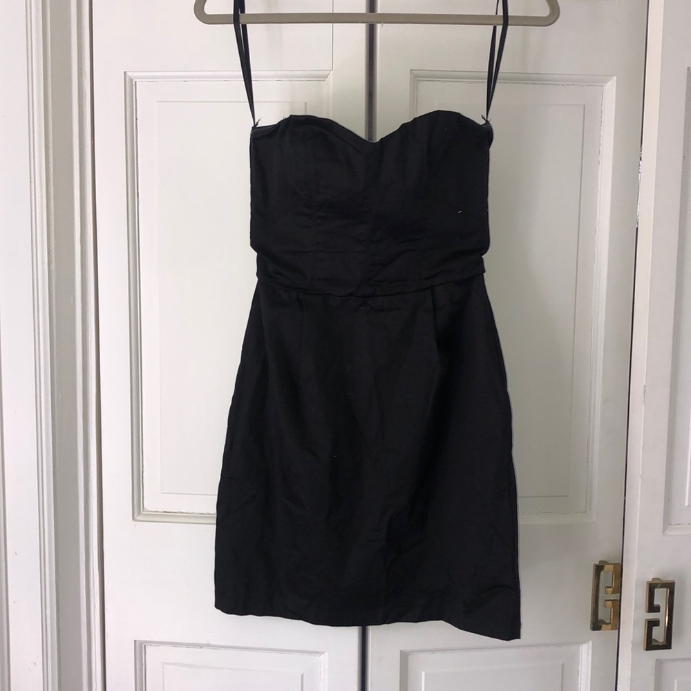 WORN ONCE H&M Black Strapless Dress Size 4